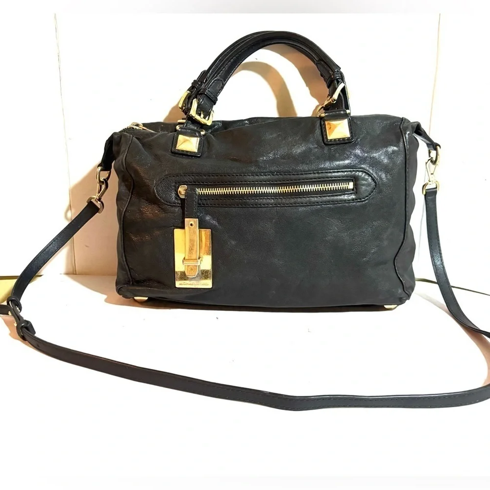 Michael kors Black Leather Handbag